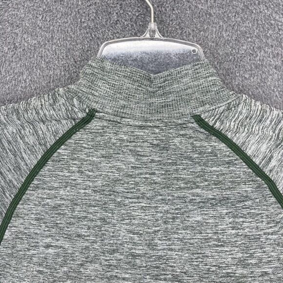 Victoria's Secret PINK Active Pullover Womens Medium Green Gray Heather Half Zip - Picture 12 of 16